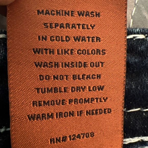 Rock Revival Zinfandel Straight Jeans Mens 36X31* Blue Whiskering Fading Stretch - Picture 7 of 13